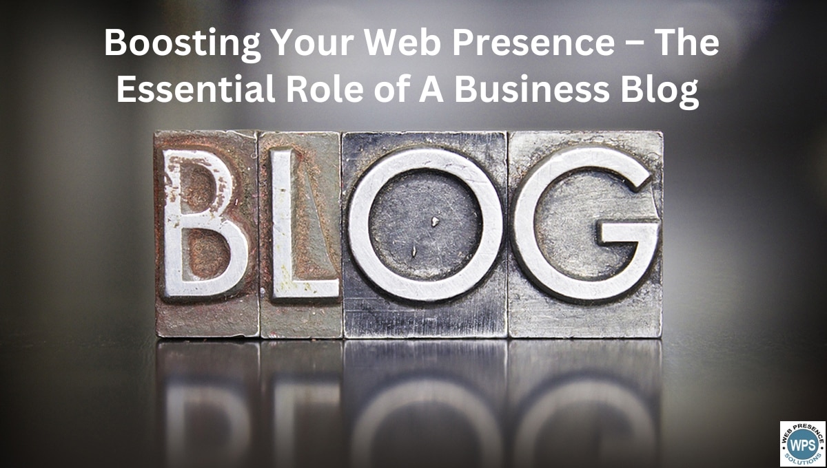 Web presence business blog website